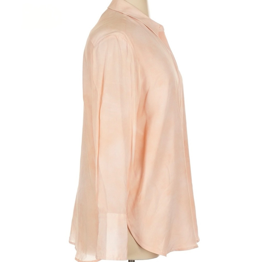 MM LaFleur The Blake Shirt—Brushstroke in Ballet size XL, 100% Silk, Retail $225 - Picture 6 of 10